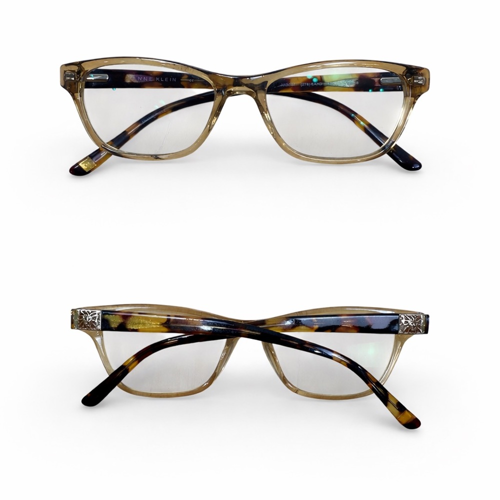 Anne Klein Tortoiseshell Eyeglass Frames Only AK5037 Sand 135